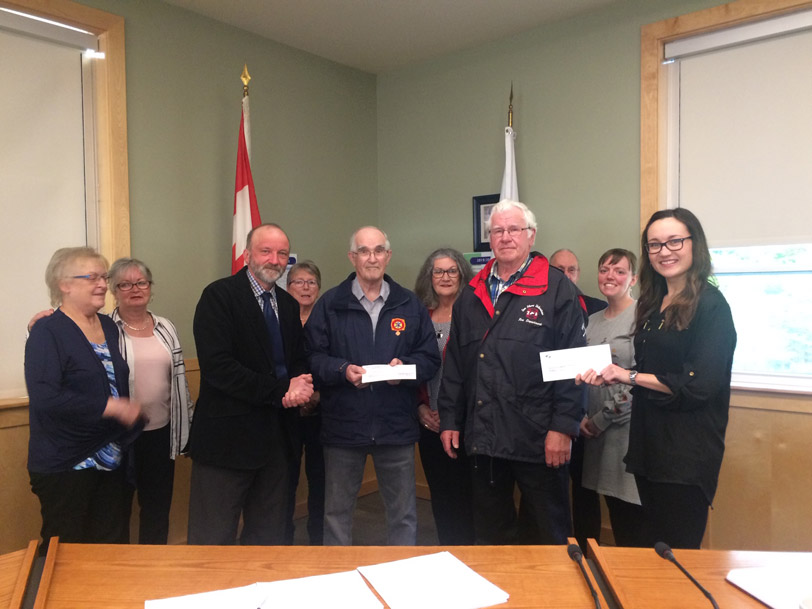 Volunteer Fire Department Cheque Presentation